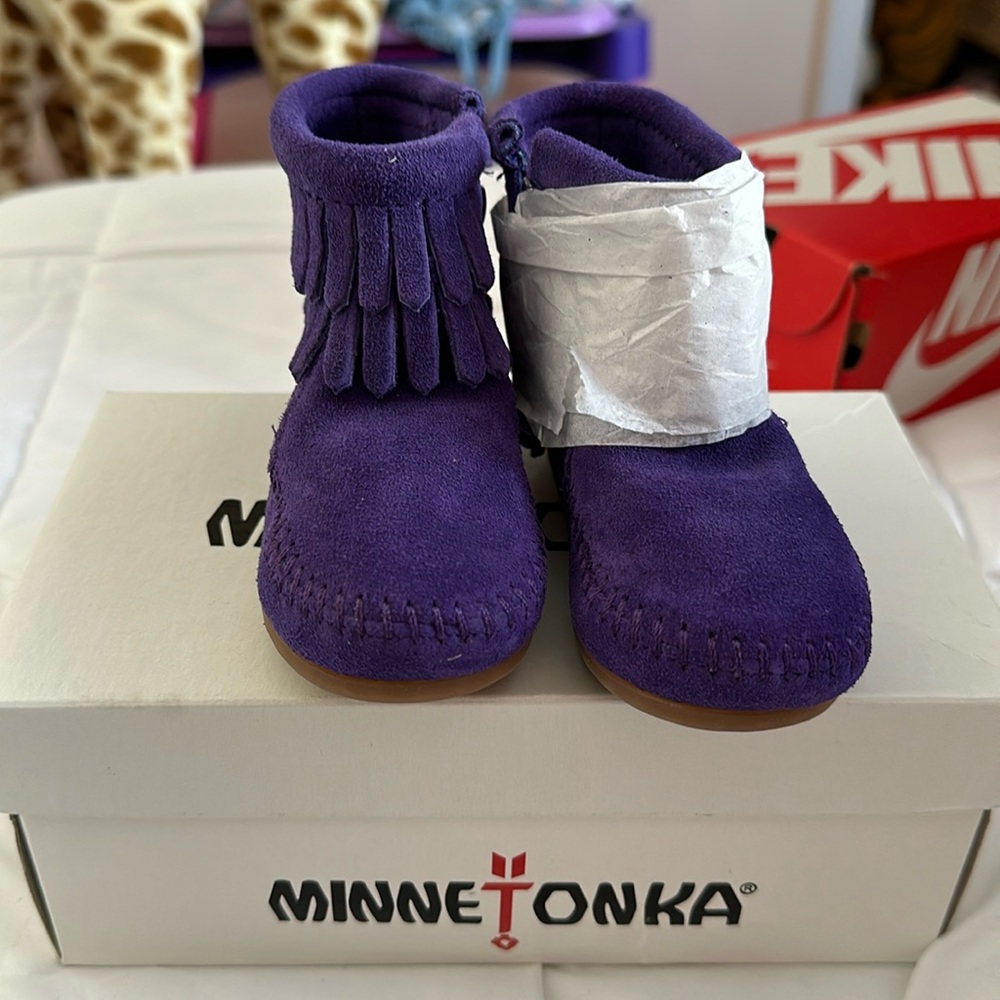 Fringe Minnetonka boots